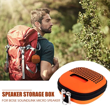 

Hard Storage Bag Travel Protective Carrying Portable Wireless Bluetooth Speaker Mini Zipper Case for Bose SoundLink Micro