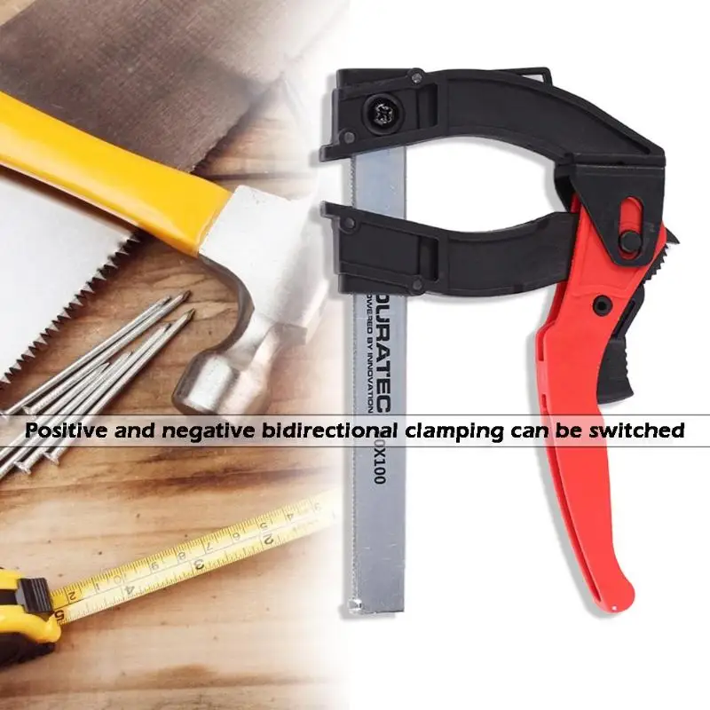 H3E# DURATEC Ratchet F Clamp Woodworking Clamp Quick Grip F Style Bar Wood Clip