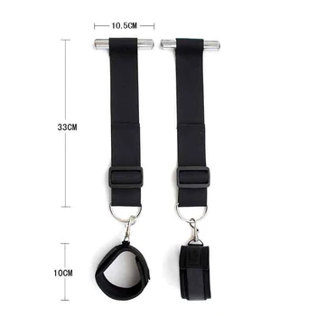 Adults Slave Erotic BDSM Bondage Gear Harness Ways Flirting Restraint Handcuffs On Door Sex Toys For Women Couples Sex Products 6