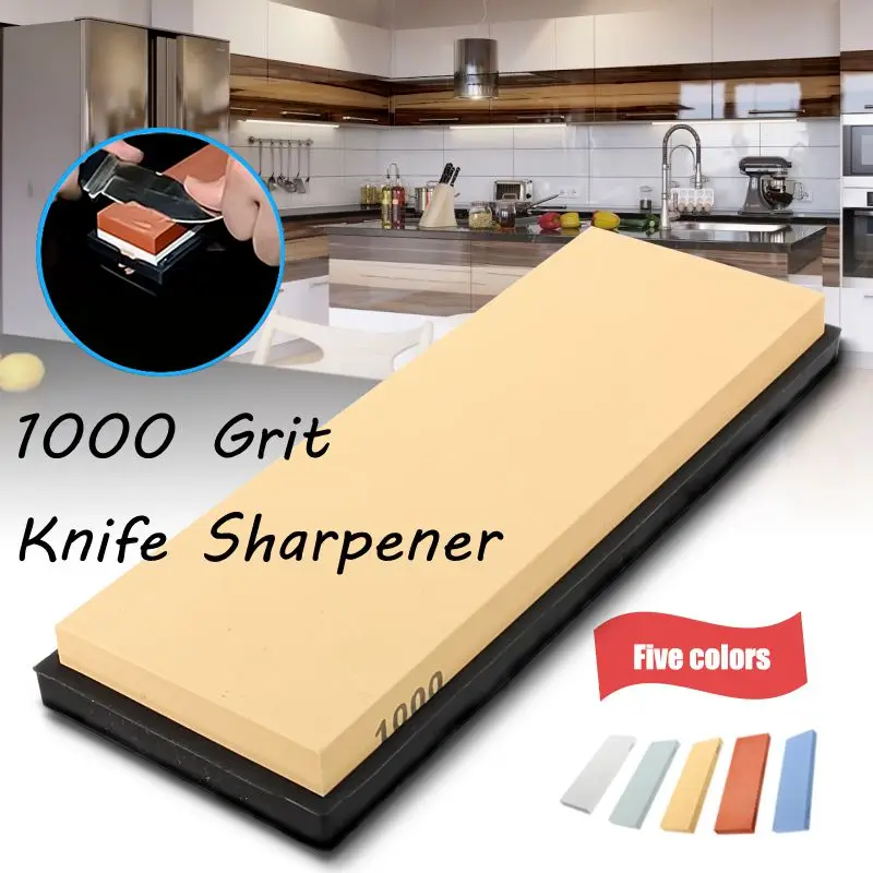 

1000# Knife Honing Sharpener Sharpening Stone Whetstone Sharpener Grindstone with Base Sharpen Knife Sharpener Double Side