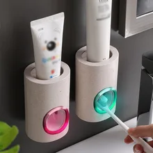 Automatische Zahnpasta Spender Staubdicht Zahnbürste Halter Wand Montieren Hause Badezimmer Zubehör Set Zahnpasta Squeezer