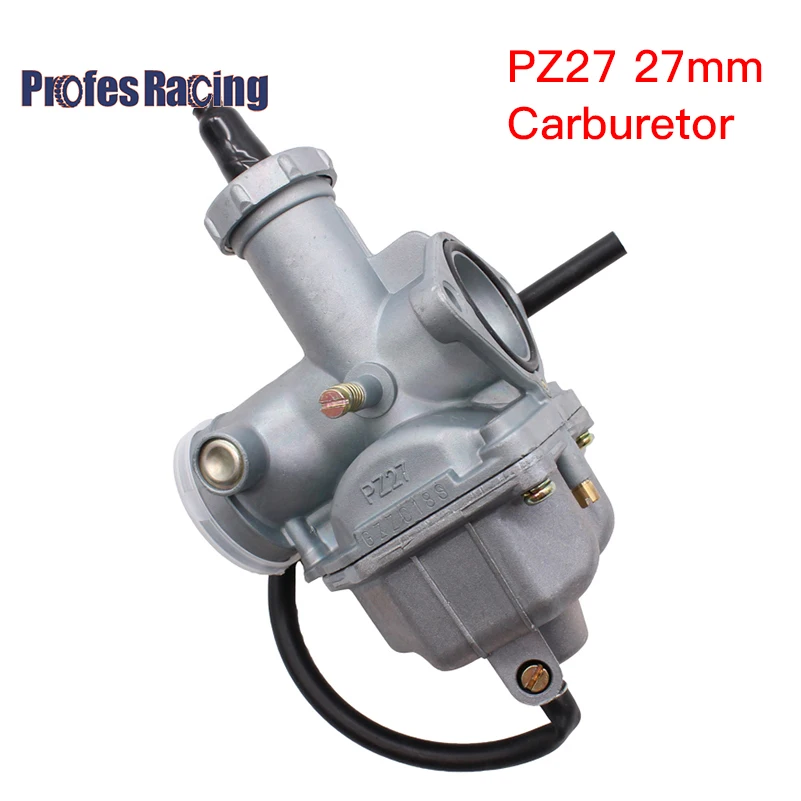 

High Quality PZ27 27mm Carburetor for 125cc 150cc 200cc 250cc 300cc ATV Quad Go Kart PZ27 Motorcycle Hand Choke/Cable Choke