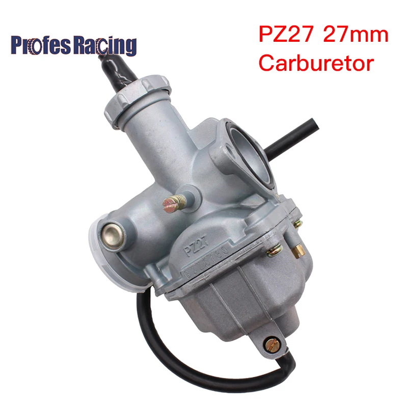 Carburateur PZ27 Carburateur Carb Cable Starter 27mm pour 4 temps CG 125cc  150cc 200cc 250cc ATV Go Kart Dirt Bike 