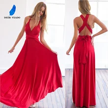 Deerveado sexy feminino multiway wrap vestidos de noite 2021 boho maxi clube vestido bandagem vestidos de festa longos robe de soiree lq2035