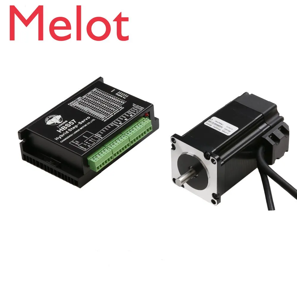 

No EU US TAX nema23 closed loop motor 23SSM2440-EC1000 4.0A and driver HBS57 Hybrid Servo Closed Loop for CNC router