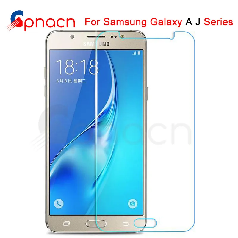 Защитное стекло 9H для Samsung Galaxy J3 J5 J7 A3 A5 A7 2015 2016 2017 A6 A8 A9 2018 закаленное защиты экрана