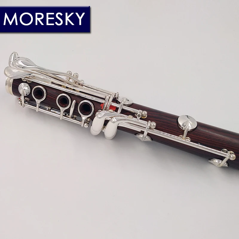 MORESKY Professional Dalbergia retusa/cocobollo Clarinet bB18 Key Silver plated Solid wood beautiful clarinet