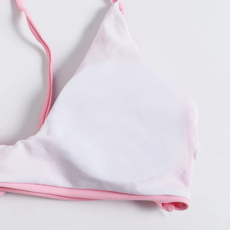 Personality Gather Together Printing Fission Bikini Swimwear Bikini2019 Swimming Suit Two Piece Set