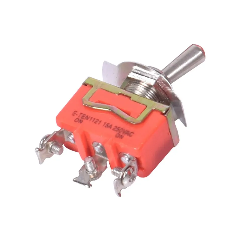 1 шт. мини 3-контактный ON-ON 3-х слойный тумблер 15A 250V AC оранжевый E-TEN1121 | Обустройство