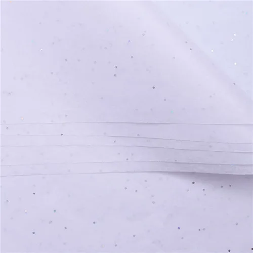 Glitter silver white