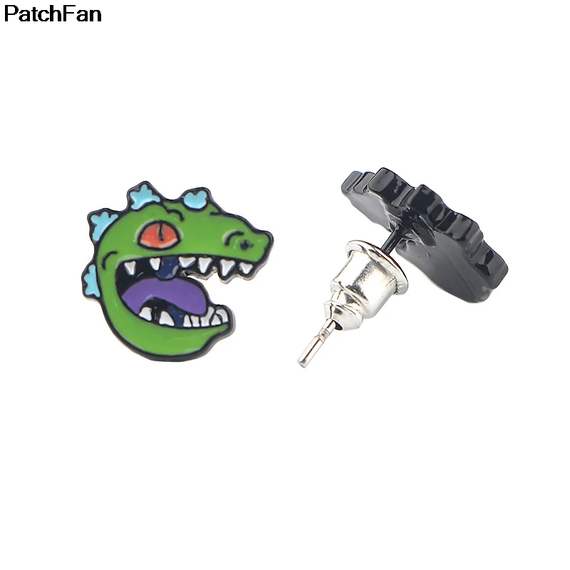 A2483 Patchfan динозавр аниме мультфильм Украшение Серьги Сплав Аксессуары для вечерние украшения Подарки для девочек