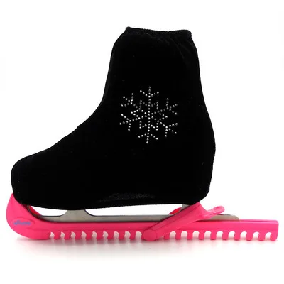 1 пара, обувь для фигурного катания на коньках, бархатная, с алмазным покрытием, роликовые коньки, анти грязная, байковая, эластичная, для детей и взрослых, размеры s, m, l - Цвет: Black S