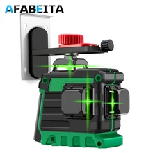 12 линий 3D зеленый лазерный уровень самонивелирующийся 360 Горизонтальные и вертикальные поперечные линии Зеленая лазерная линия с триподом литиевая батарея