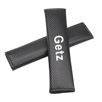 

Carbon Fiber Car Safety Belt Protector For Hyundai Getz Seatbelt Shoulder Strap Decoration Pad Car Accessories Interior 2Pcs