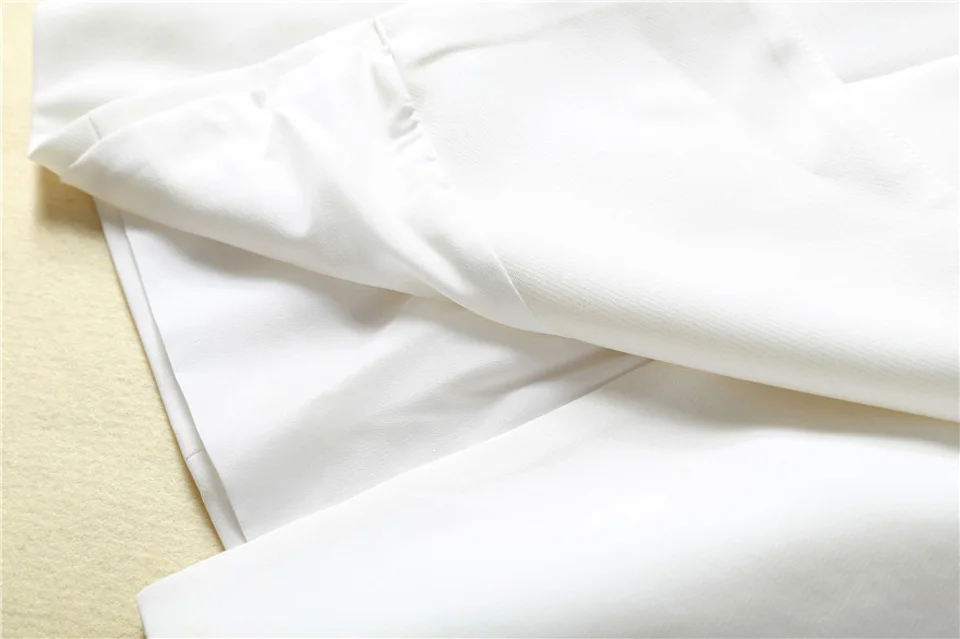 XF Vintage White Shawl Double Breasted Design Midi Dress Spring And Summer New High Quality Designer Women'S Mini Dresses