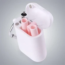 1 шт. 20 см Портативный Силиконовый питьевой набор соломинок с чистящей щеточница коробка складной многоразовые соломинки изогнутые Путешествия DA