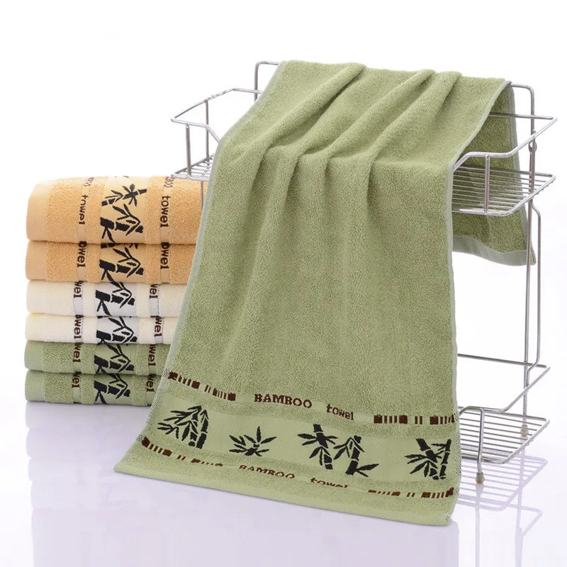 Hot Sale Black Ink Bamboo Jacquard Width Break Thick Towel Soft Best Value Towels for Bathroom | Дом и сад