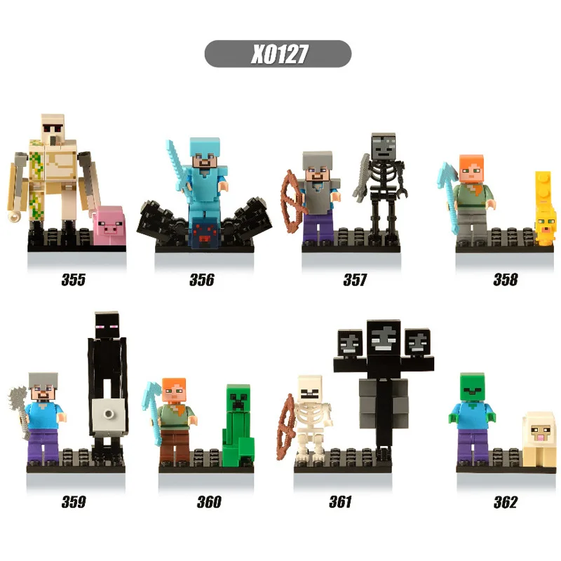 Minecrafted-figuras de juego periphery para niños, modelo coleccionable de juguete, Compatible con bloques de construcción para niños, los mejores regalos