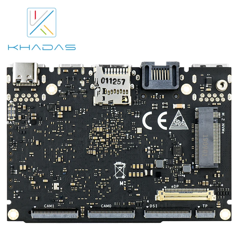 Khadas SBC Edge-V Pro RK3399 с 4G DDR4+ 32 ГБ EMMC5.1 одноплатный компьютер
