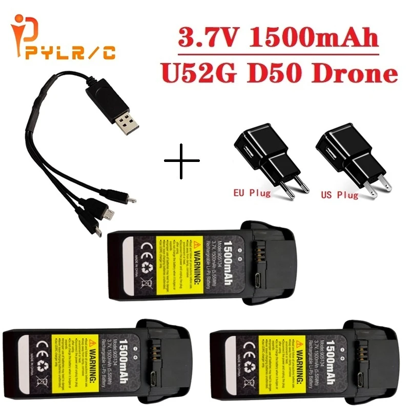 Аккумулятор U52G D50 для квадрокоптера 3 7 в 1500 мА · ч 905134 Lipo зарядное устройство |