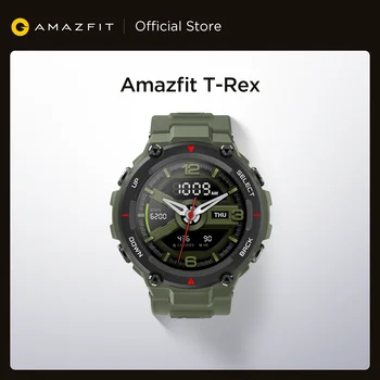 Amazfit-reloj inteligente t-rex para Android e iOS, reloj inteligente Amazfit t-rex con 14 modos deportivos, resistente al agua hasta 5atm, GPS/GLONASS MIL-STD, 2020