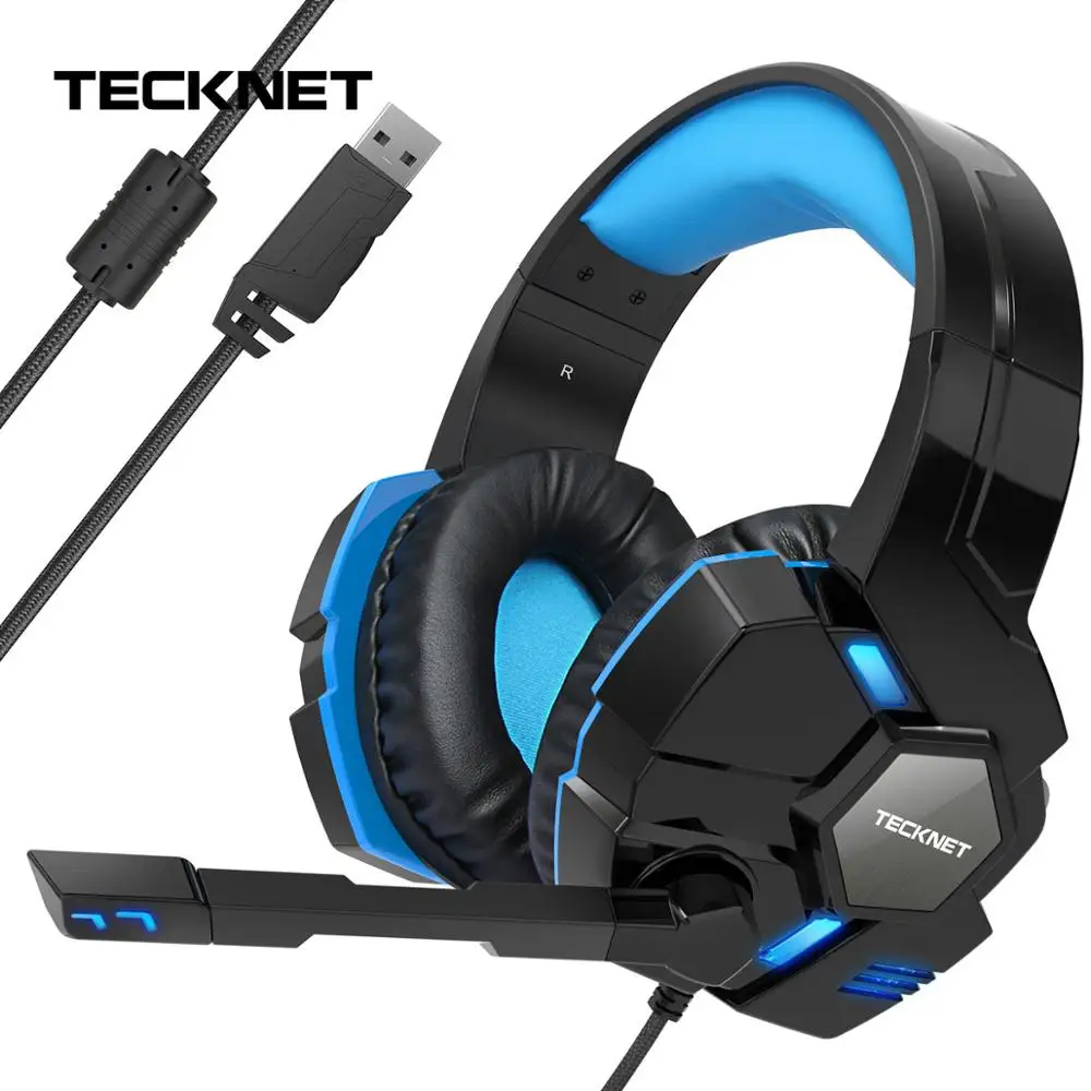 Цена TeckNet игровая гарнитура наушники 3dstereo звук проводные наушники с микрофоном для PS4 телефон Игровые приставки портативных ПК планшет геймер