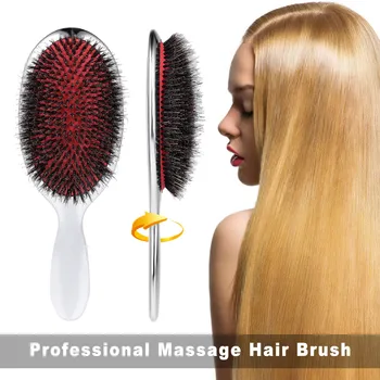 

Professional Hair Brush Massage Comb Oval Anti-static Paddle Hair Extension Brush Healthy Scalp Massage Brush