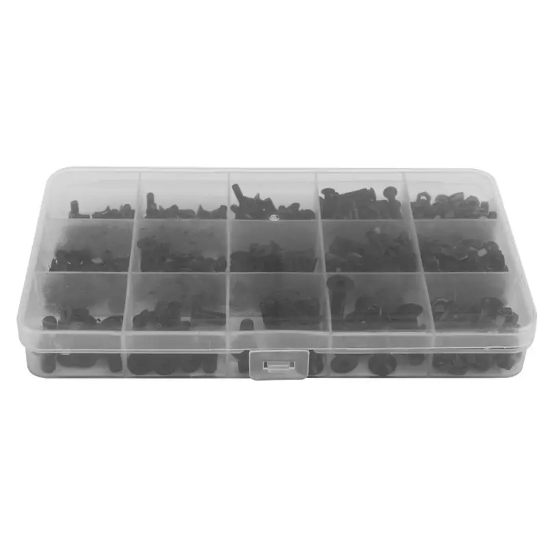 460Pcs M3 M4 M5 Alloy Steel Countersunk Flat Head Hex Socket Cap Screws Nuts Set Assortment Kit Precise Metric Bolts | Обустройство