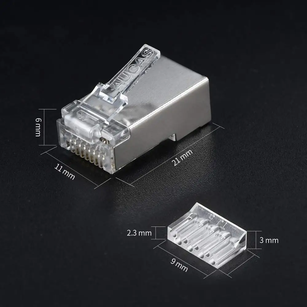 AUCAS CAT 6 Rj45 разъем Lan кабель Внешние HDs Компьютерные аксессуары компьютерные