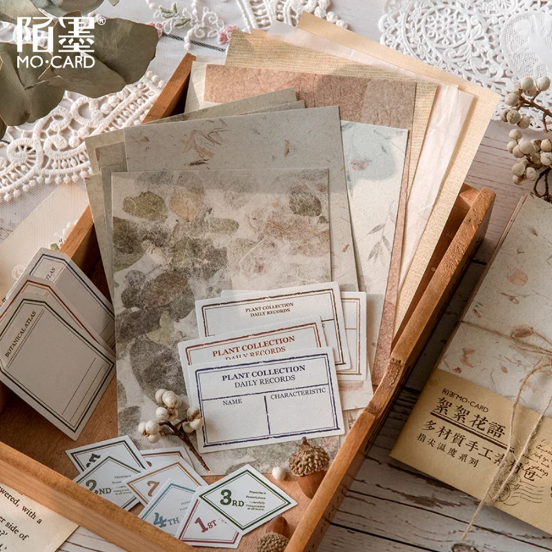 레트로 글자 시트, 재료 종이, 정크 저널 플래너, 스크랩북 빈티지 장식 Diy 공예 배경 종이, 30 개