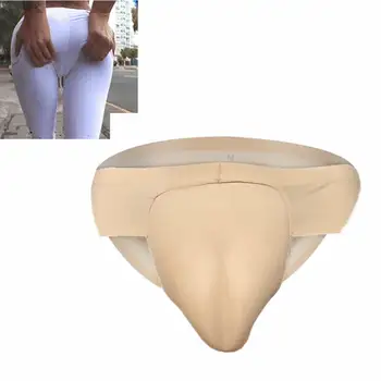 

New Transgender Camel Toe Thongs Crossdresser Fake Vagina Panty Shemale Drag Queen Ladyboy Transsexual Newhalf silk mens sheath