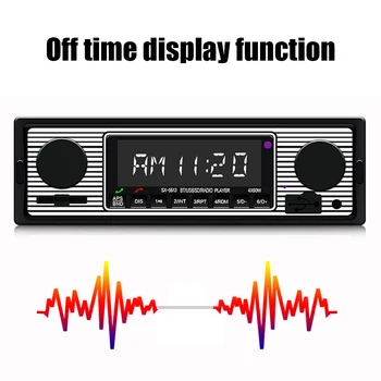 

Car Stereo Audio U Disk Bt Vintage Radio MP3 Player Stereo