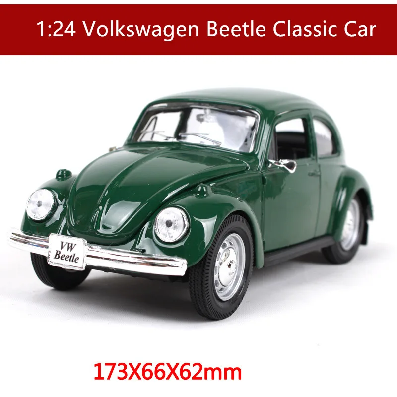 Beetle Maisto 1:24 Beetle винтажная модель автомобиля из сплава литье под давлением модель автомобиля Моделирование Украшение автомобиля коллекция Подарочная игрушка - Цвет: Beetle
