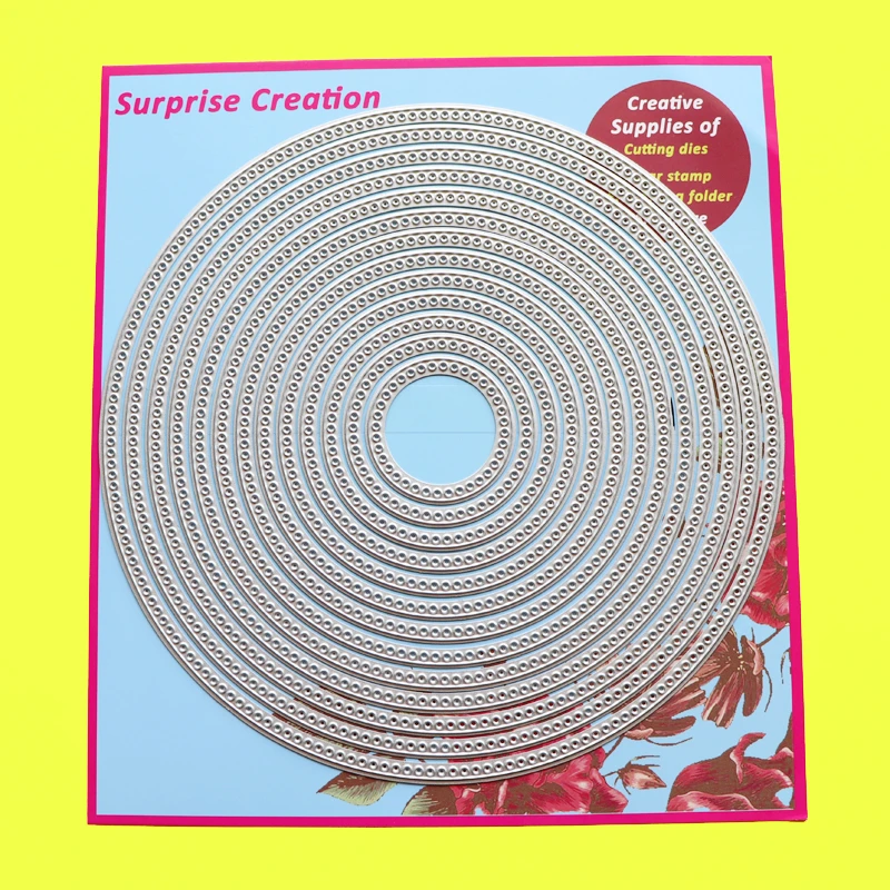 Large Cutting Dies Eyelet Circle Scrapbook Cardmaking Diy Paper Craft