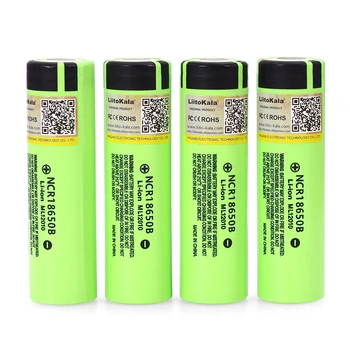 

4PCS 2020 Liitokala original 18650 3400mAh NCR18650B 3.7V 3400 battery Lithium Rechargeable Battery For Flashlight Batteries