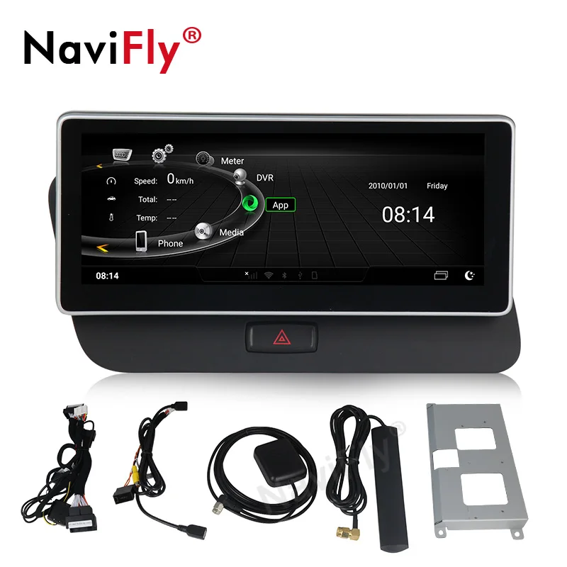 Cheap New! 4G LTE 3+32G Android 7.1 Car dvd radio audio player GPS Navigaiton for Audi Q5 2009 2010 2011 2012 2013 2014 2014 2016 2017 3