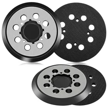 Bloc de remplacement pour ponceuse orbitale DWE6423, 5 pouces, 8 trous, crochet et boucle, 4 pièces