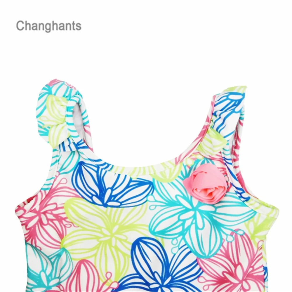 Детский слитный купальник с цветочным принтом на возраст 1 8 лет|swimwear girl|swimwear one piece
