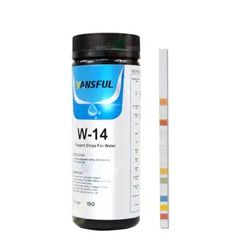 

100PCS PH Test Strip Pool Drinking Water Swimming Pool Residual Chlorine Acidity Alkalinity Hardness Iron Copper Lead Bromine
