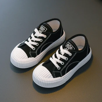 

JY 2020 Children girls boys board shoes Girl boy canvas casual Shoes Flat students Shoes 2kinds 27-38 LS01