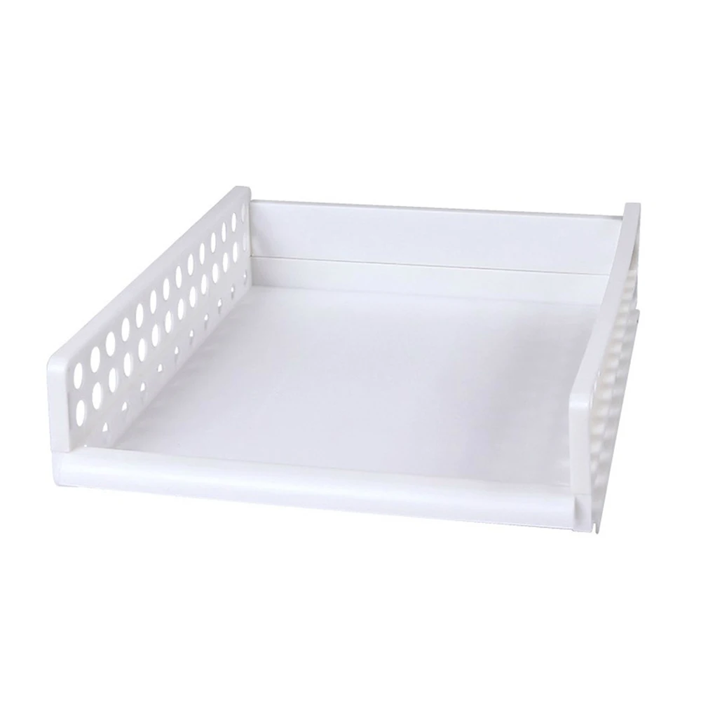 white 44x34x6cm Съемный органайзер для одежды разделительная доска стойка ящик для хранения одежды спальня многослойное хранение в штабеле стойка - Цвет: white 44x34x6cm