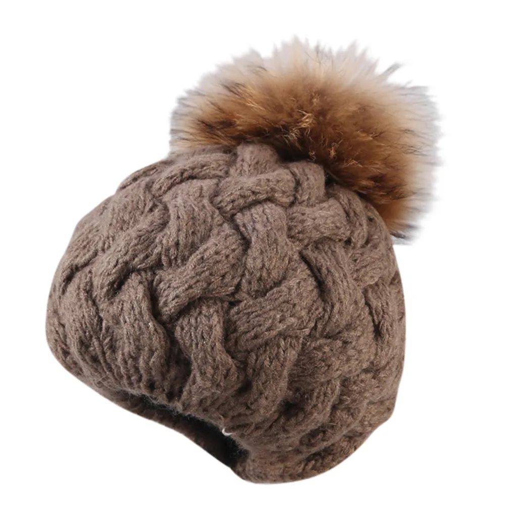 Лисы, пушистый шар, вязаный кроличий мех модные береты, женская зимняя вязаная шапка, лисы, мяч, воротник, набор, толстый, теплый, одноцветный, наушник, берет, sapka