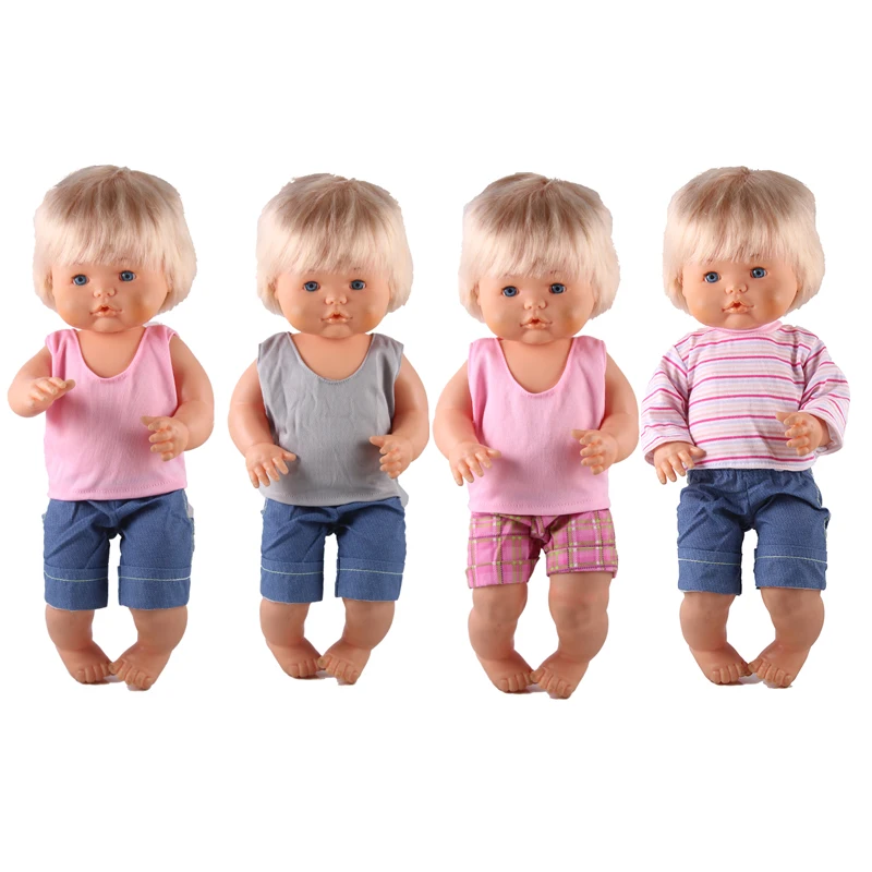 Фото 41 см Nenuco Кукла Одежда Ropa y su Hermanita розовый жилет различные брюки куклы наряды для 16