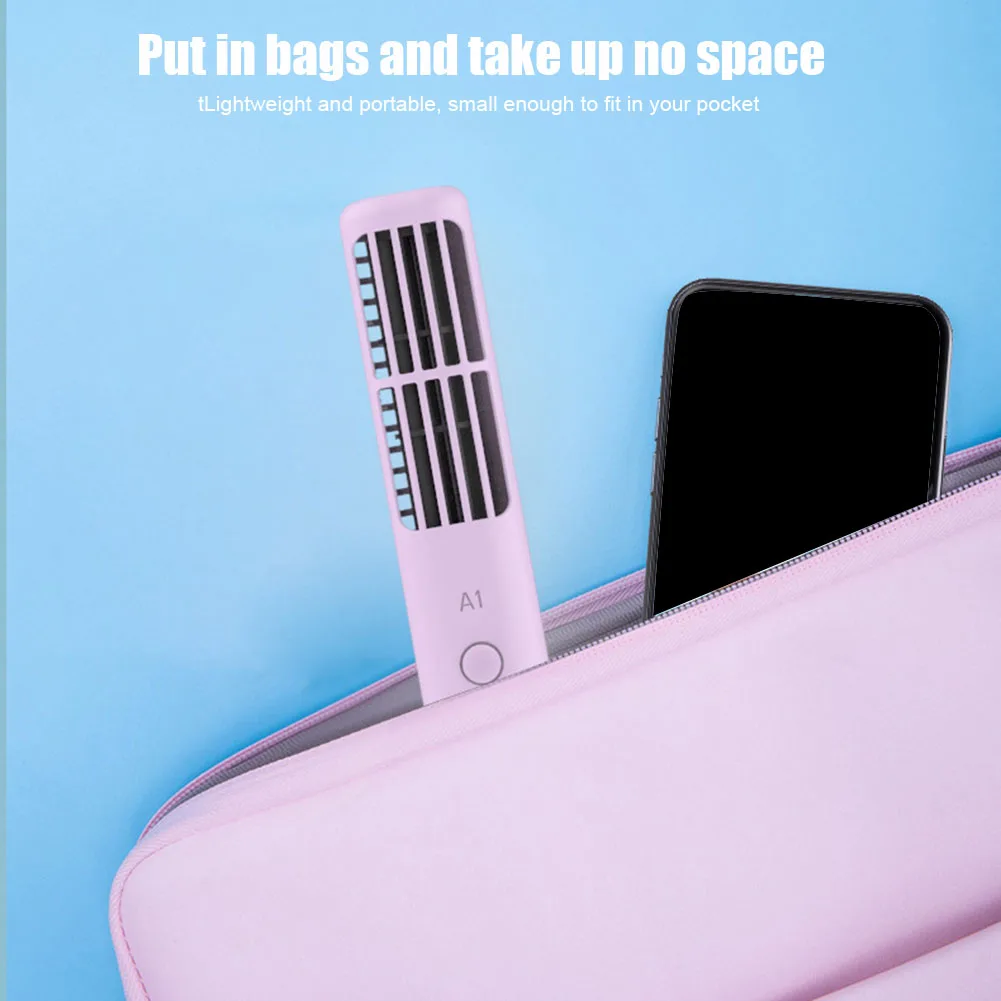 

Portable Handheld USB Fan Leafless Ultra-silent Desktop Fan for Office X85
