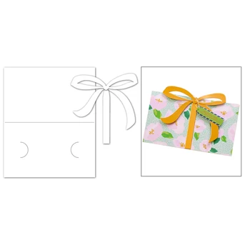 

2020 New Pop-up Gift Box Envelope and Bow Metal Cutting Dies For DIY Embossing Making Album Cut Card Paper Scrapbooking No Stamp