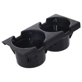 

NEW-Double hole car front center console cup rack / change box for BMW E46:black