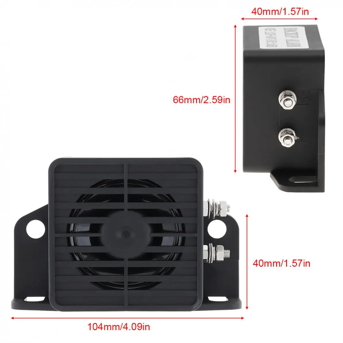 12 V-48 V 105dB черный Резервное копирование звуковой сигнал Динамик обратный аксессуары авто Предупреждение Водонепроницаемый подходит для мотоциклов и автомобилей
