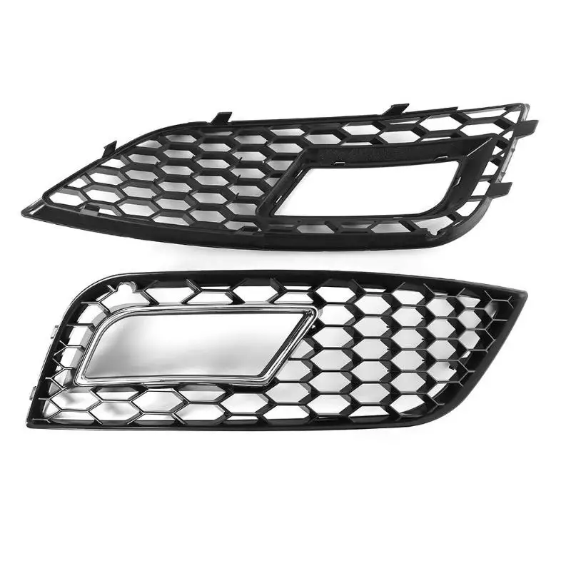 1 пара передняя противотуманная фара крышка решетка гриль для Audi A4L B9 13-15 хромированная отделка