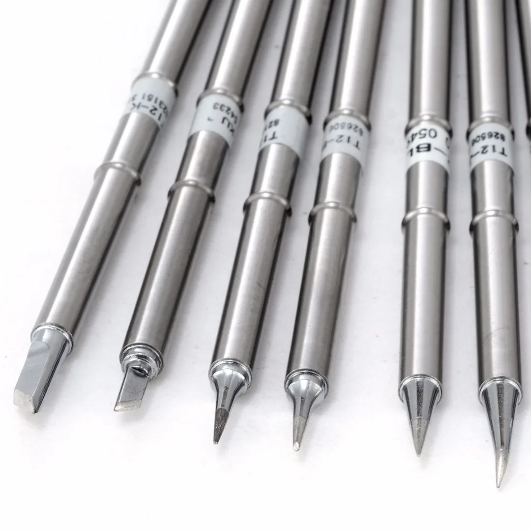10Pcs High Quality T12 Handle T12-k BC2 BL BC1 BC3 Soldering Iron Tips For HAKKO FX951 FX952 Soldering Station