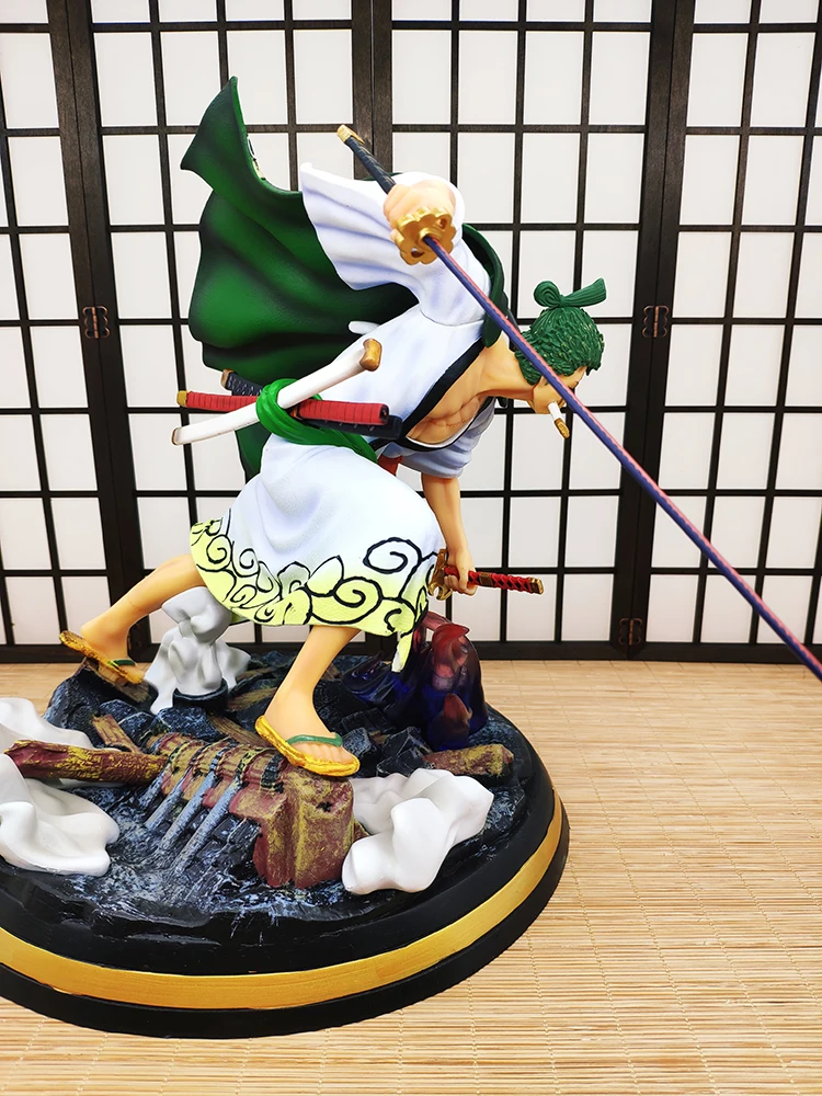 Аниме цельное кимоно Roronoa Zoro Битва вер. GK статуя три тысячи эффект мира фигурка Рождественский подарок B19